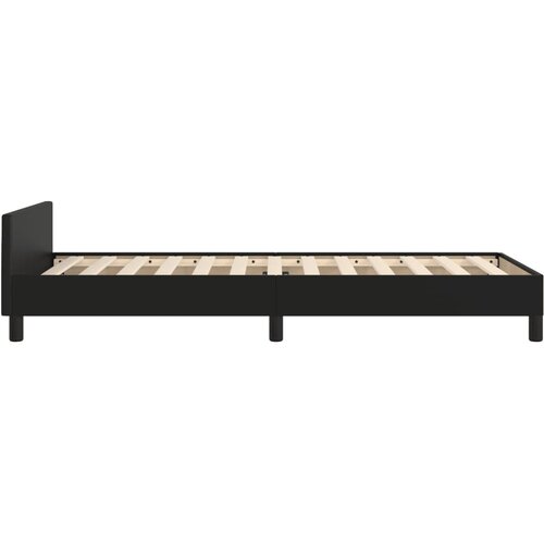  Okvir za krevet s uzglavljem crni 90x200 cm od umjetne kože Slike