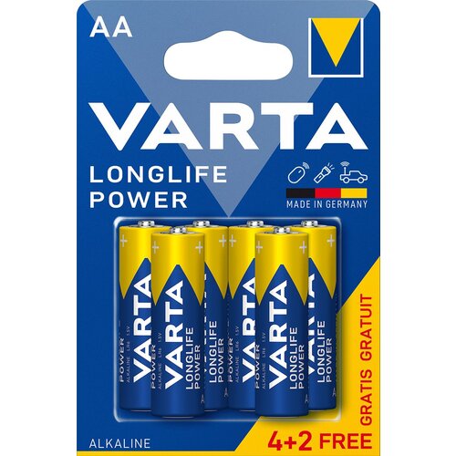 Varta Baterije High Energy 4+2 AA LR6 (4+2 kosov, 1,5 V) Slike