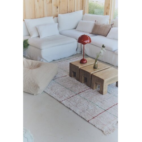 Lorena Canals Kremno bela ročno tkana pralna bombažna preproga 90x130 cm Color Lines &amp;ndash; Slike