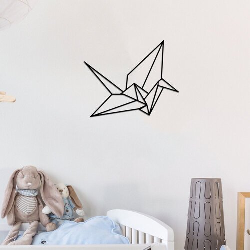 Wallity Zidna dekoracija Origami, 33x41 cm, 1.5 mm, Crna Slike