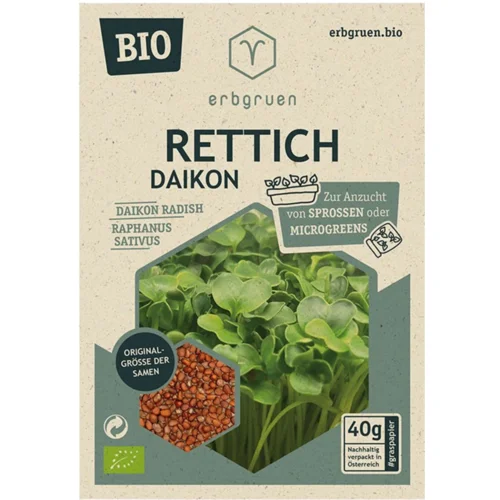  Redkev - BIO semena za mikrozelenje/kalčke - 1 pkt.