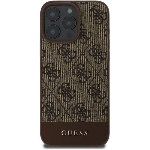 Guess Ohi&amp;scaron;je za Apple iPhone 16 Pro Edition 4G Stripe Ultra-Chic, Rjava, (21749333) Slike
