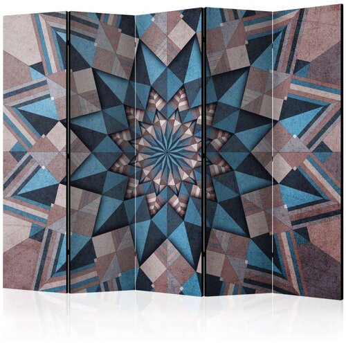  Paravan u 5 dijelova - Star Mandala (Brown and Blue) II [Room Dividers] 225x172 Slike