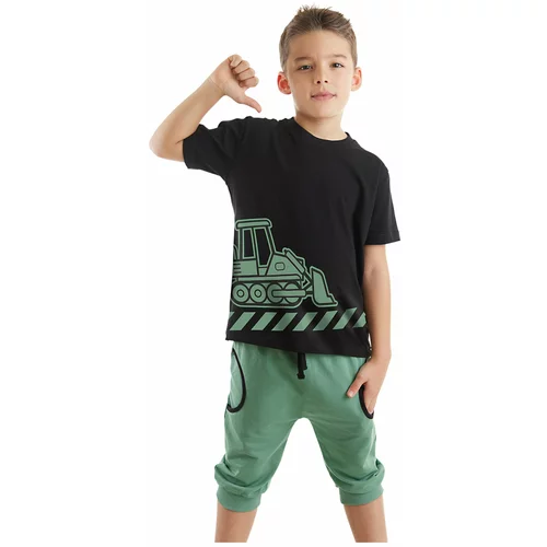 Mushi Dozer On The Road Boy T-shirt Capri Shorts Set