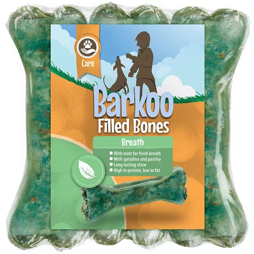 Barkoo 3 + 1 gratis! punjene kosti 18 x 12 cm - Sa mentom (Breath)