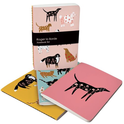 Roger la Borde A6 bilježnice 64 str. 3 kom Ginger Pink Dogs &amp;ndash; Slike