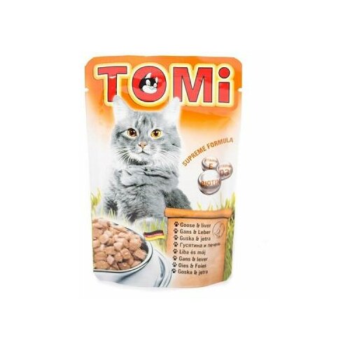 Tomi cat guska & jetra kesica 100g hrana za mačke Slike