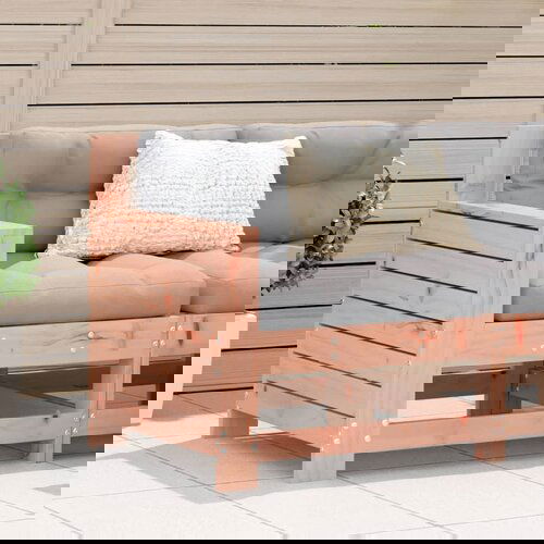 VidaXL Vrtna sofa s naslonom za ruke i jastukom masivno drvo duglazije Slike