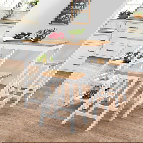 vidaXL Barska garnitura 3 delna MDF bele barve Cene