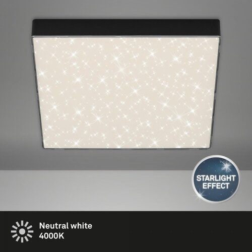 BRILONER 7078-415 - led plafonska svetiljka star sky LED/21W/230V 28x28 cm crna Slike