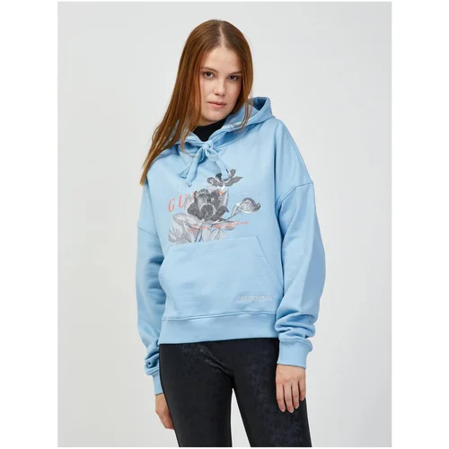 Guess Light Blue Women's Hoodie - Women