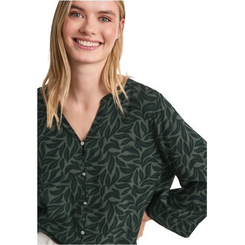 Street One Srajce &amp;amp; Bluze Splitneck w knot detail AOP 346643 Zelena Slike