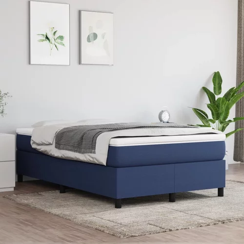  za krevet s oprugama plavi 120x200 cm od tkanine