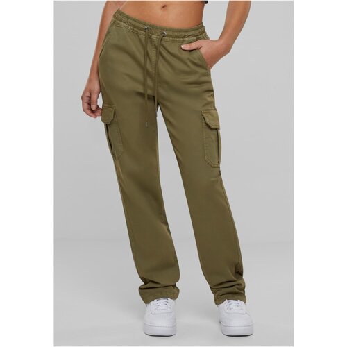 UC Ladies Ladies High Waist Twill Cargo Pants tiniolive Slike