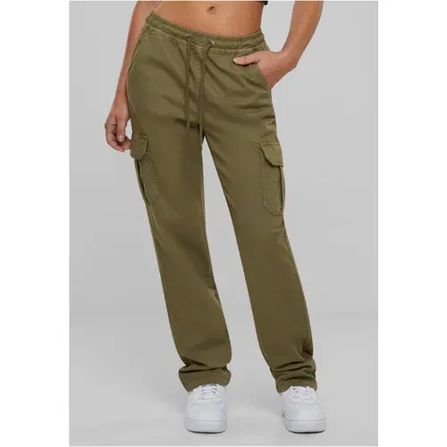 UC Ladies Ladies High Waist Twill Cargo Pants tiniolive