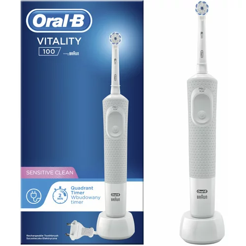 Oral-b električna zubna četkica D100 Vitality Sensitive white