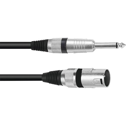 Omnitronic 3022519B XLR adapterski kabel [1x XLR vtič 3-polni - 1x klinken vtič 6.3 mm (mono)] 2.00 m črna, (20428101) Cene