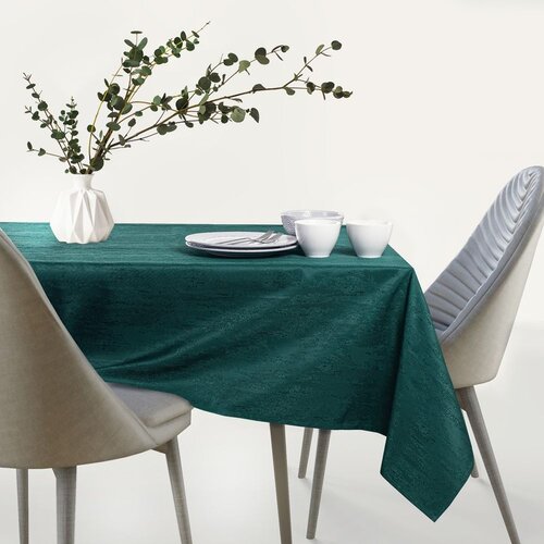  Ovalni stolnjak AmeliaHome Vesta 110x140 cm, tamnozelena Slike