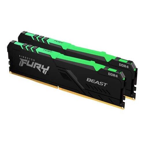 Kingston Technology RAM memorija DDR4 32GB 2x16GB kit 3200MHz Fury Beast RGB Slike