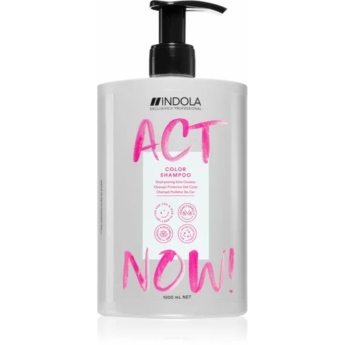 Indola Act Now! Color svjetlucavi šampon za očuvanje boje 1000 ml