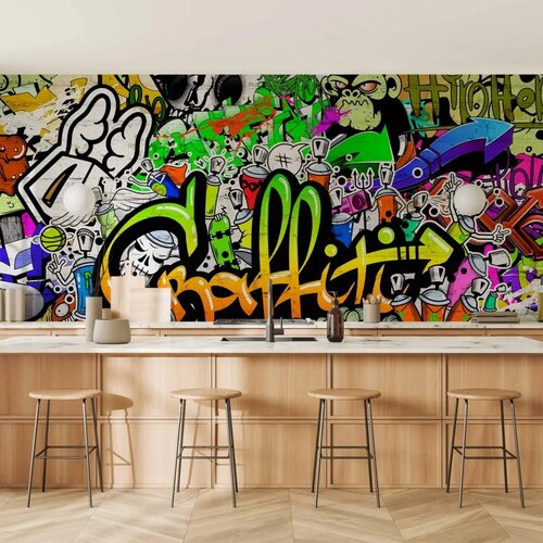  Foto tapeta - Graffiti on the Wall 350x256 Vodootporna Cene