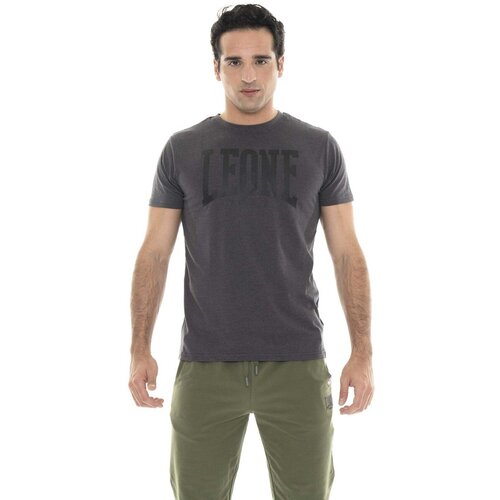 Leone 1947 Majice s kratkimi rokavi Man T-Shirt Short Sleeves Big Logo Siva Cene
