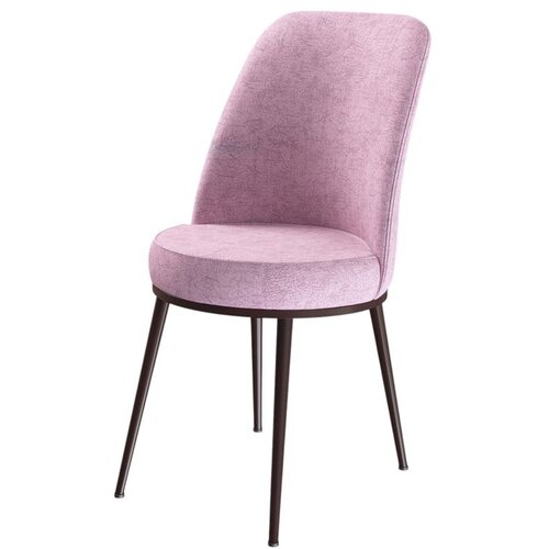 Hanah home set trpezarijskih stolica Dexa 2 kom, roze tkanina Babyface, braon metalne noge Cene