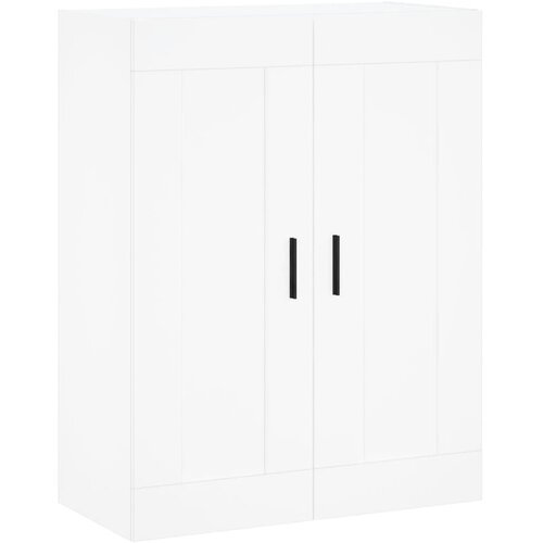  Visoka komoda bijela 69,5x34x180 cm konstruirano drvo Slike