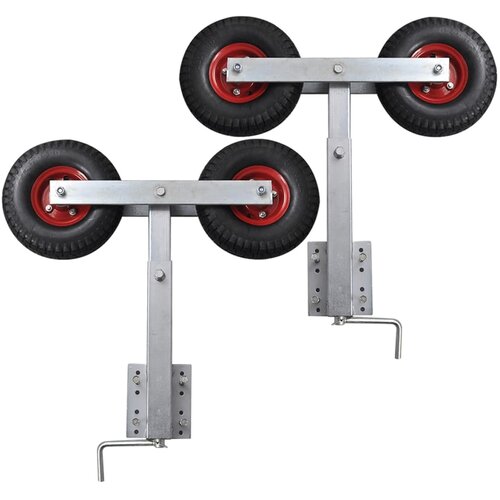  2-dijelni set držača za prikolicu za brod s duplim kotačima 59 - 84 cm Slike