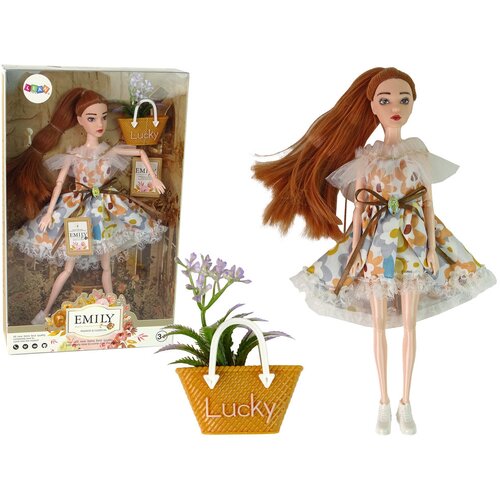  Lutka za igru Emily za modnu reviju sa torbom Lucky - 30 cm Cene