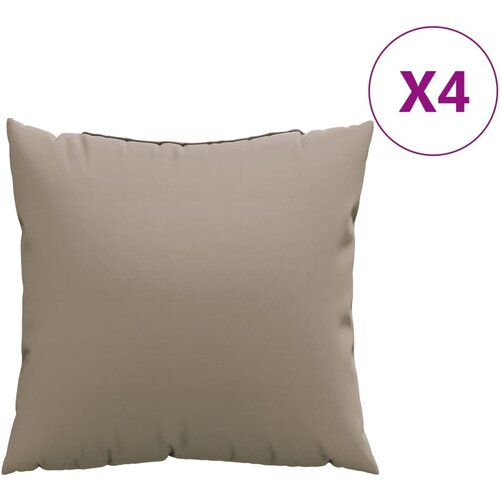 VidaXL Blazine za kavč 4 kosi taupe 60x60 cm blago, (21415057) Slike