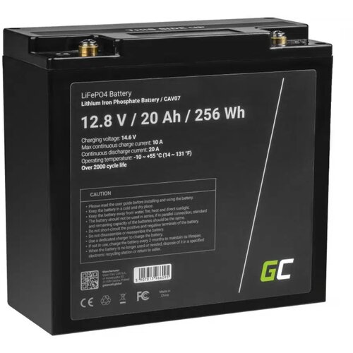  Baterija Green Cell LFP, 12.8V, 20Ah, 256Wh Slike