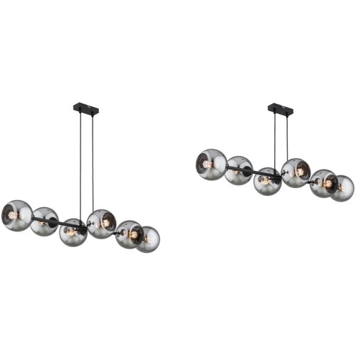  Brilagi - Visilica na sajli 6xE27/60W/230V crna/dimno siva Slike
