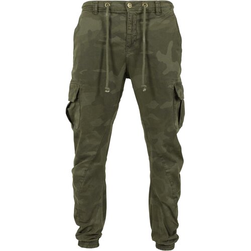 Urban Classics Camo Cargo Jogging Pants olive camo Cene