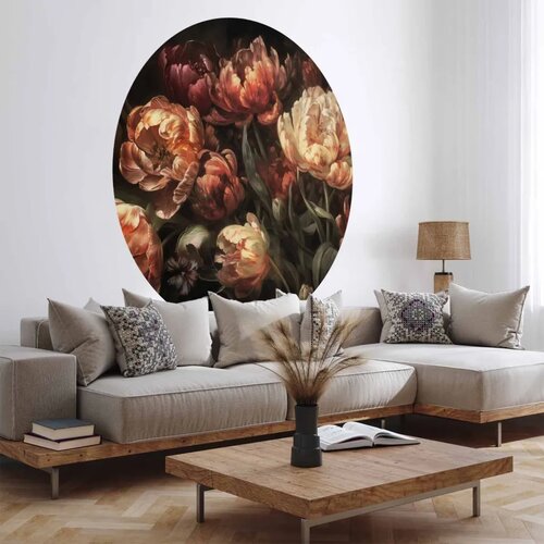  Okrugla fototapeta - Blooming tulips 180x180 Cene