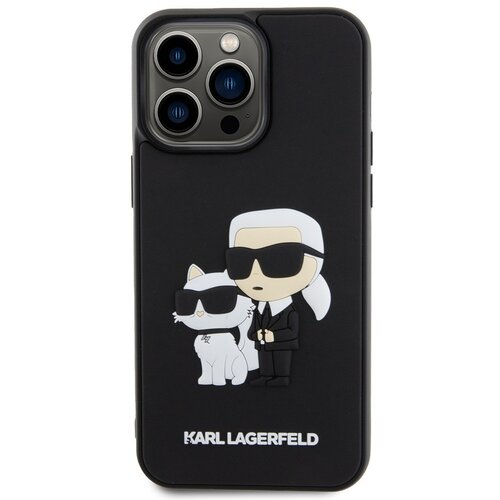 Karl Lagerfeld originalen ovitek KLHCP15X3DRKCNK za iphone 15 pro max črna trda za&scaron;čita - full bodies 3D Cene