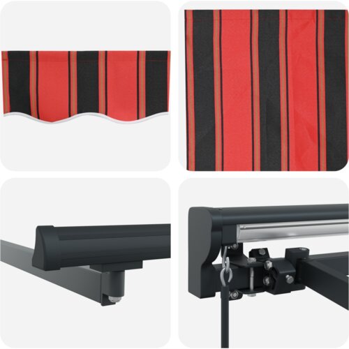  Skrovita tenda Narančasta i smeđa 350x250 cm Slike