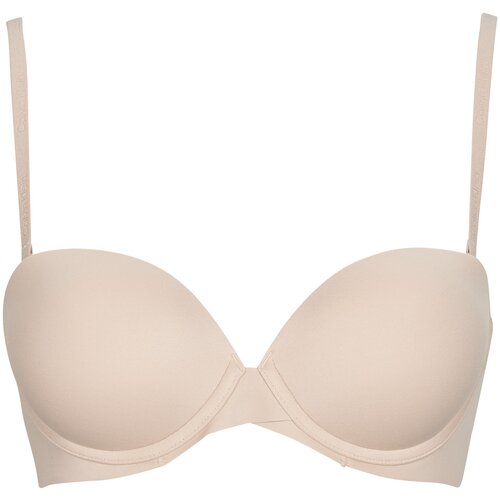 Calvin Klein Jeans Oblazinjeni PUSH UP STRAPLESS Bež Slike