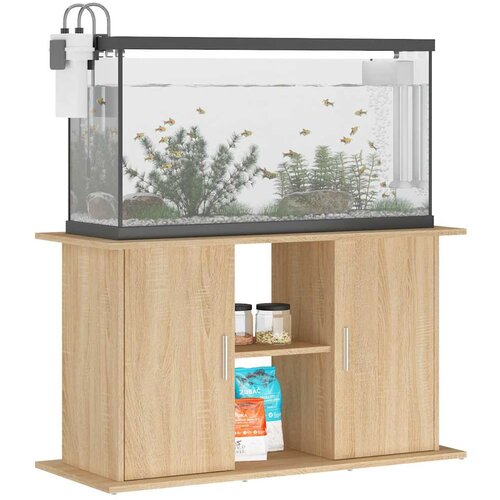  Stalak za akvarij Sonoma hrast 101x41x58 cm Konstruirano drvo Slike