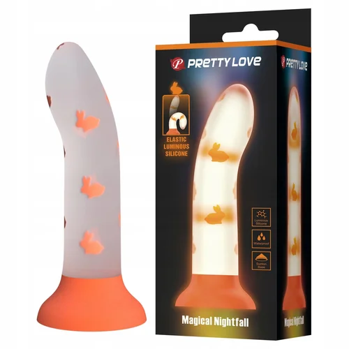 Pretty Love Magical Nightfall Dildo without Vibration Luminous Orange