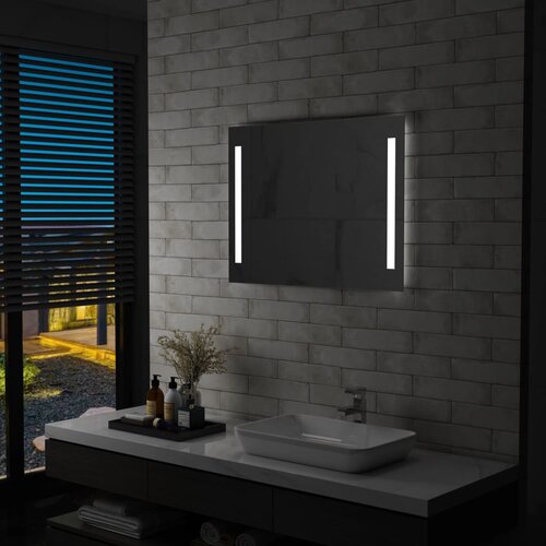 vidaXL kupaonsko LED zidno ogledalo 80 x 60 cm Cijene