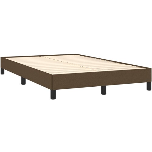 VidaXL Posteljni okvir temno rjav 120x190 cm tkanina, (21142935) Slike