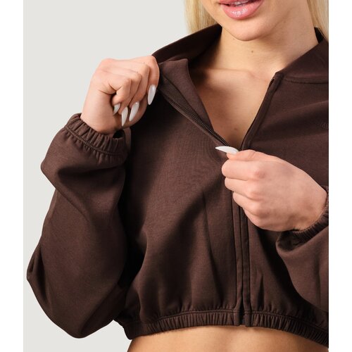 GymBeam Women&amp;lsquo;s NEO Zip-Up Sweatshirt Mocha XS Slike