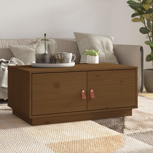 vidaXL Stolić za kavu boja meda 80x50x35 cm od masivne borovine Cijene