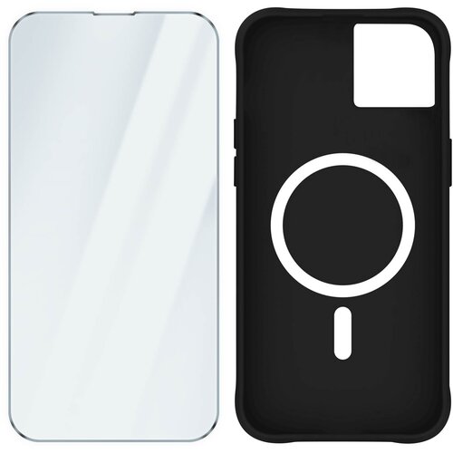 CASE-MATE MagSafe iPhone 15 Case 9H kaljeno steklo, mat ovitek - crn, (20955849) Slike
