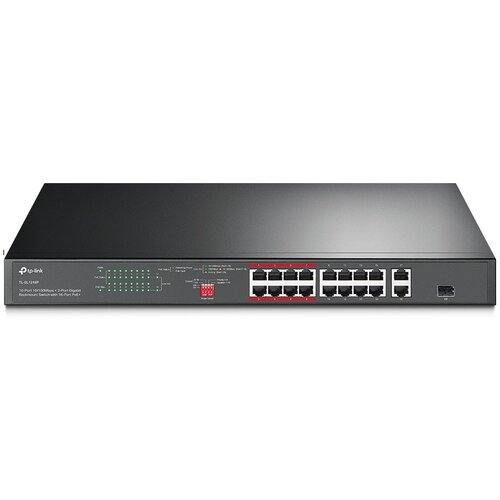 Tp-link 16-Port 10 /100 Mbps + 2-Port Gigabit Rackmount PoE Switch with 16-Port PoE+ Cijene