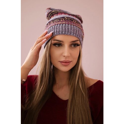 Kesi Cap with fleece Patrycja K254 purple+grey Cijene