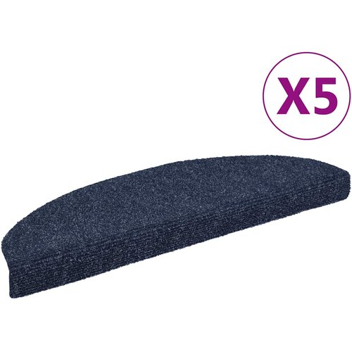  Prostirke za stepenice, samoljepljive, 5 kom, 65x21x4 cm, plave, poluokrugle, velike Cijene