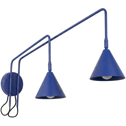 Sollux Lighting Stenska svetilka NOX 2 ultramarin s stikalom, (5000352030) Cene