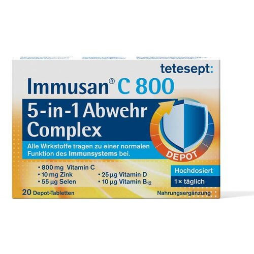  Immusan® C 800 5-v-1 obrambni kompleks - 25 tabl. Cene